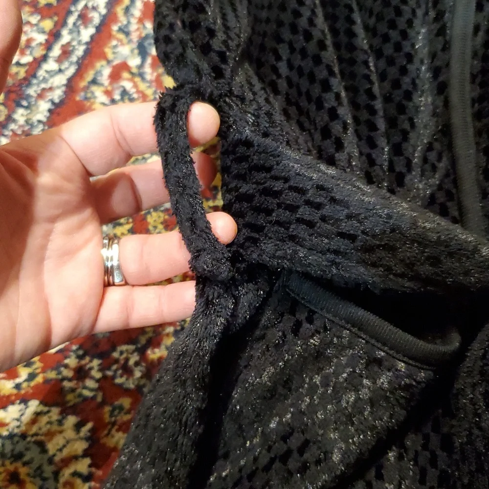 Alfani Textured Black Robe - Picture 12 of 14